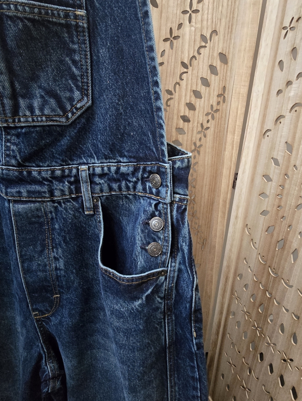 NWOT We The Free Good Luck Barrel Overalls~ Deep End - Picture 8 of 13